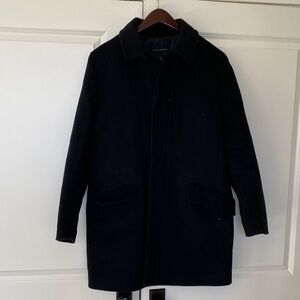 Banana Republic Men's Black Wool Coat